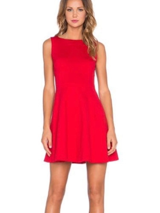 kate spade Dresses & Skirts - kate spade Red Sleeveless Fit-and-Flare Dress w Bow Detail On Back